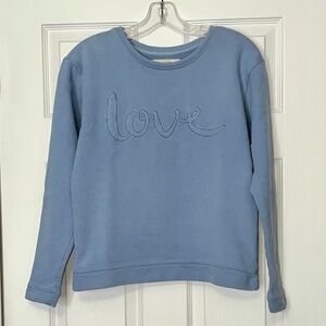 LOFT Soft Blue Crew Neck Sweater